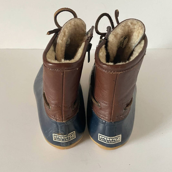 Sperry Navy Alpine Saltwater Wool Lined Duck Boots, Size 9 🗣LAST CHANCE🗣 - Picture 4 of 6